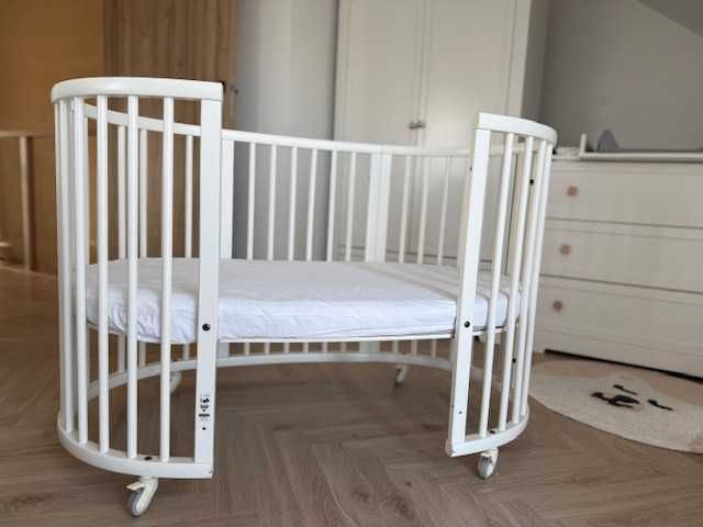 Łóżeczko STOKKE Sleepi 120 White z materacem