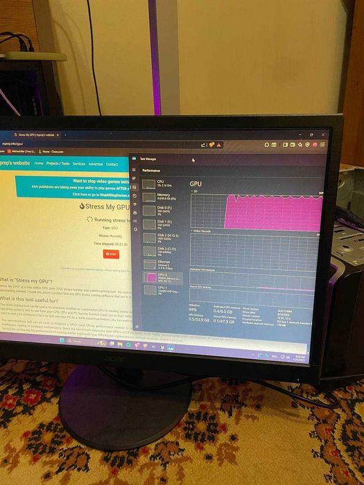 Ігровий ПК i5-10400F / GTX 1660 Ti / 16 ГБ / Монітор Acer 22″