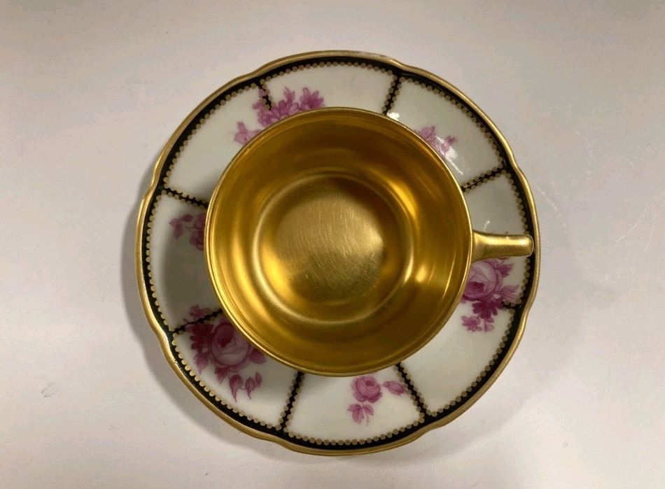 DUO mokka expresso THOMAS Rosenthal Złoto 24K Kolekcjonerska