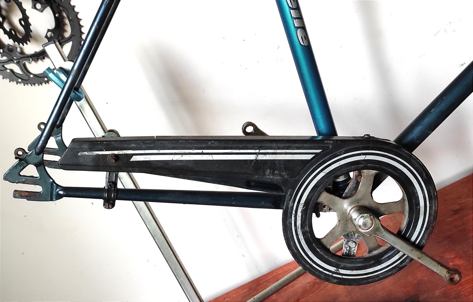 Rama rowerowa miejska city Gazelle 28" chromoly Reynolds 24" korba