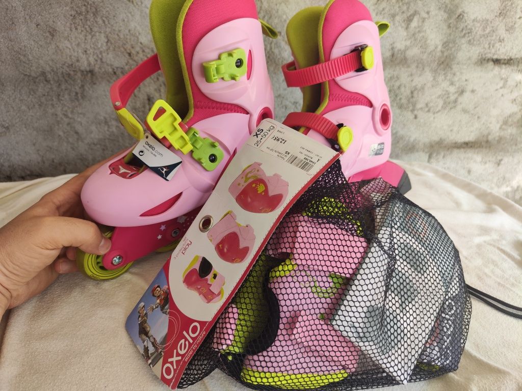 Conjunto Patins Menina 30/32 com acessórios