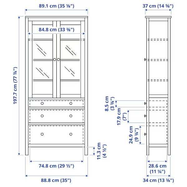 HEMNES Szafka Ikea RTV biała bejca/jasnobrązowy148x47x57 Nowa Okazja !