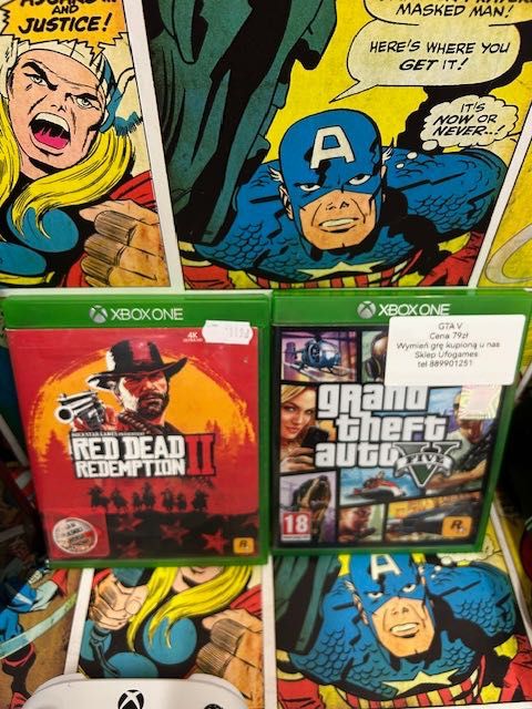 Xbox One + Grax2 GTA5 RDR2+2XPad  Gwarancja 12m Szczecin Ufogames