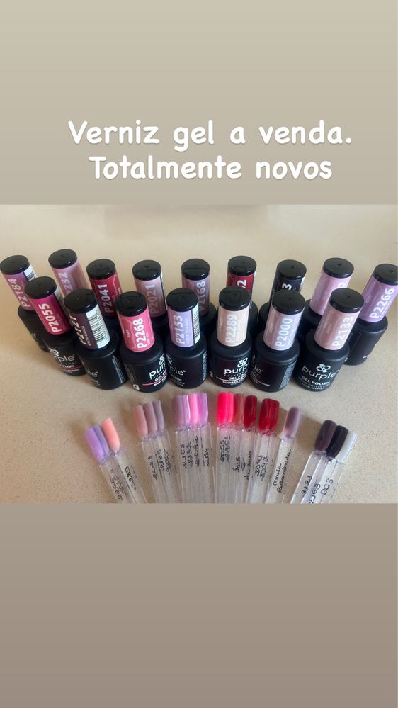 Verniz gel novo e seminovo