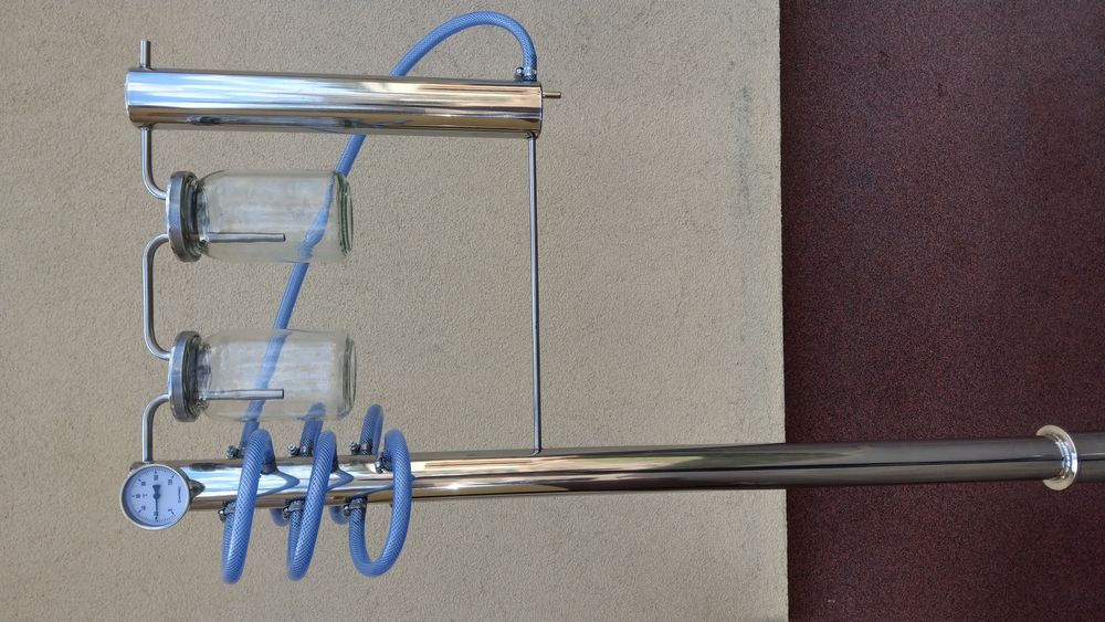 Destylator słoikowy odstojnik na słoik keg bimber