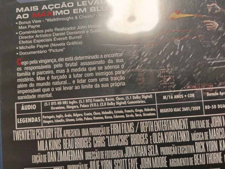 Blu-ray Max Payne - Edição Harder Cut