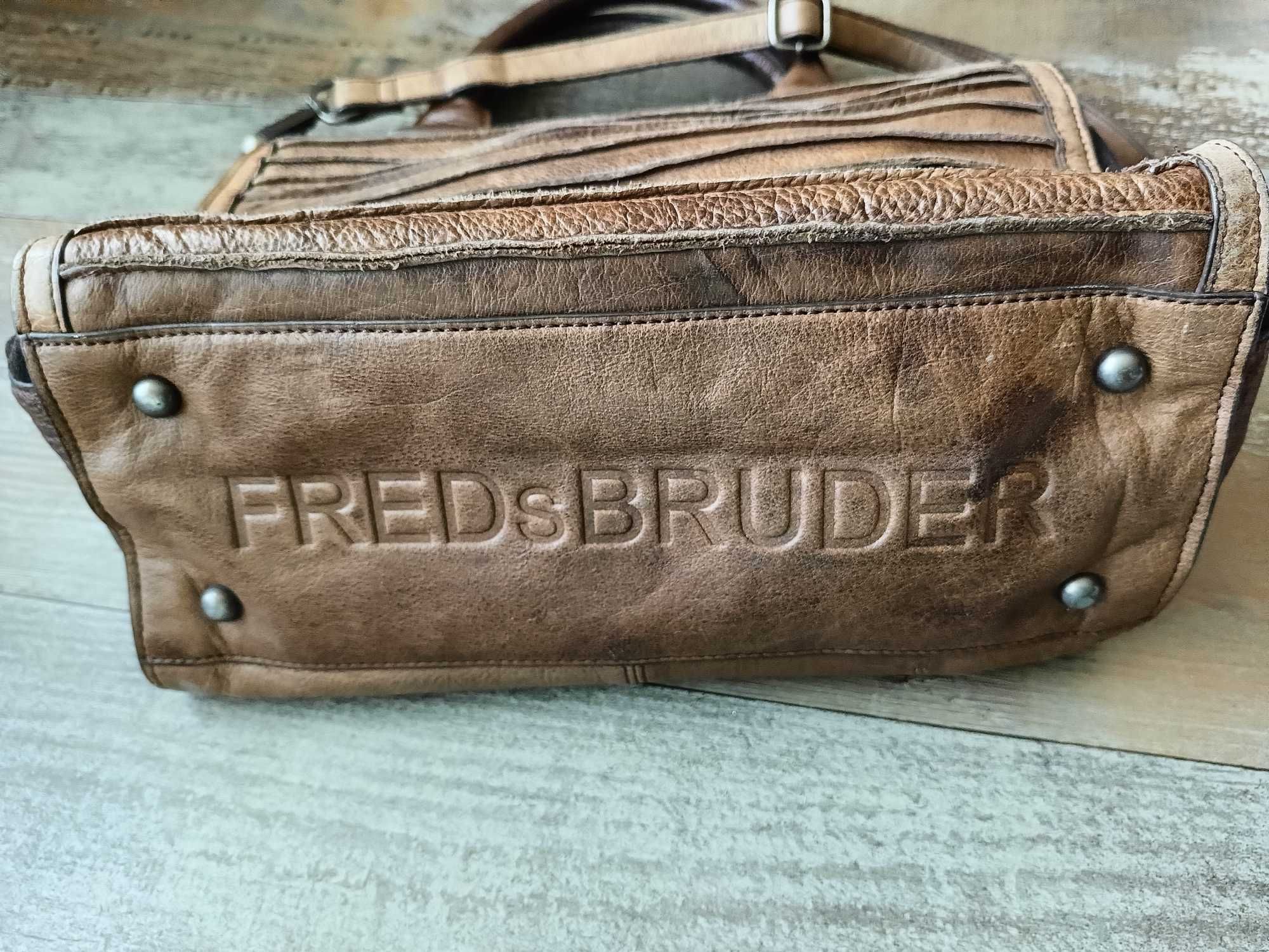 FredsBruder piękna skórzana torba