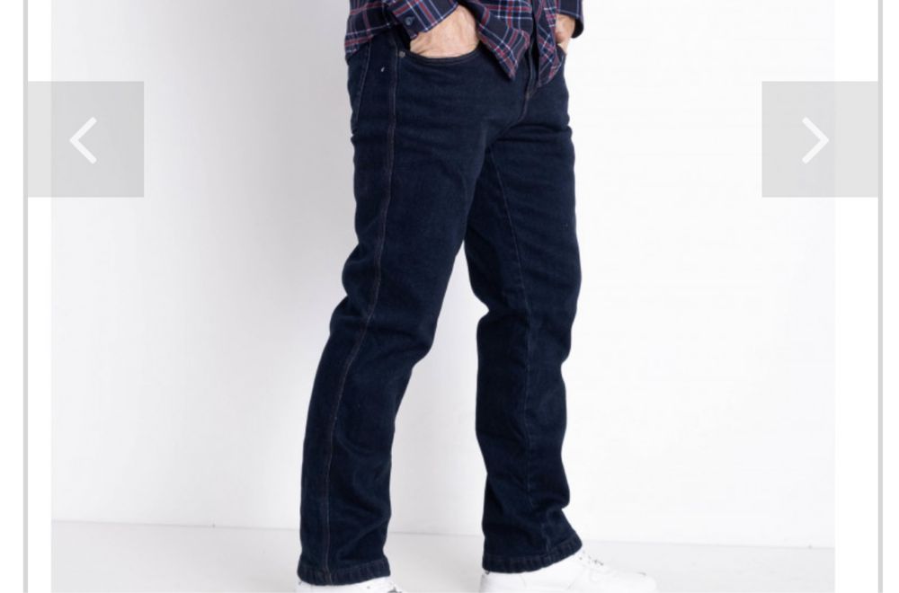 Чоловічі утеплені джинси 34 розмір