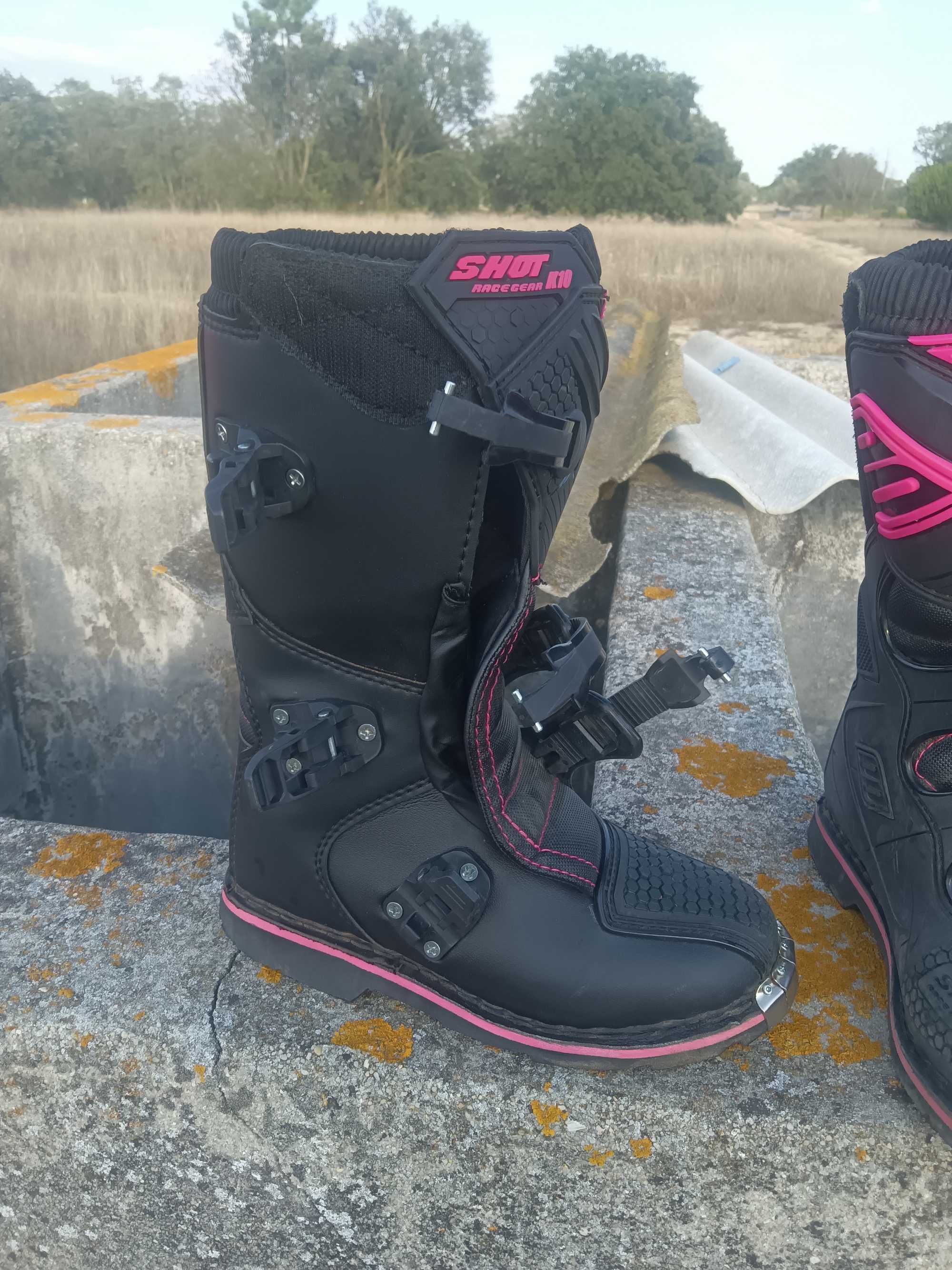 Botas motocross tamanho 37