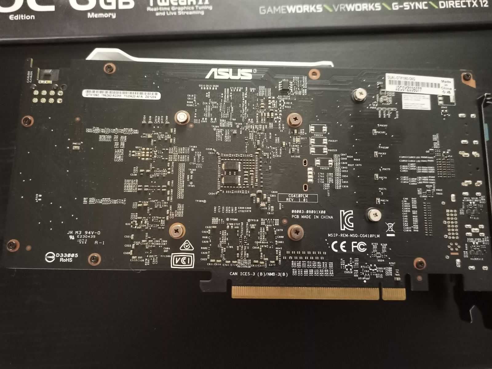 Відеокарта ASUS GTX 1060 6Gb Dual OC