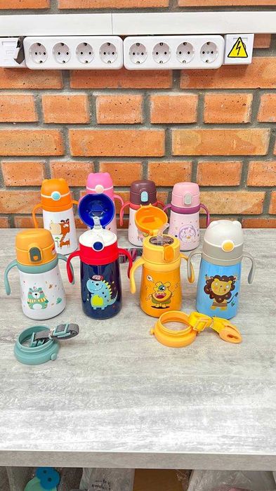 Дитячий термос  Термос для школы Термос детский с трубочкой