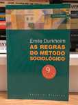 Livro "As Regras do Método Sociológico" de Émile Durkheim