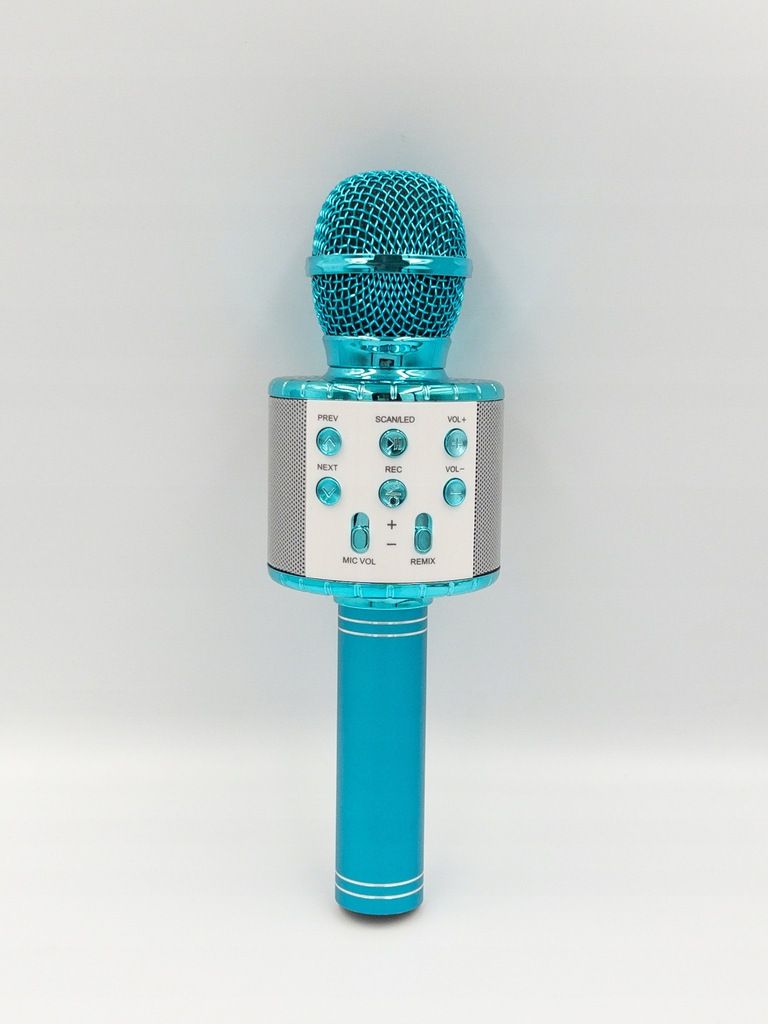 Bezprzewodowy mikrofon do karaoke Bluetooth z diodami LED