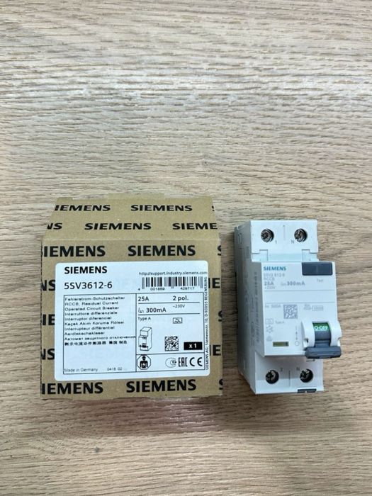 Продам оригінальні УЗО Siemens (25А, 300 або 30 mA)