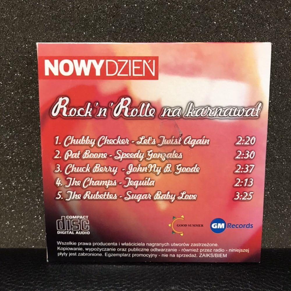 3 płyty CD w kopertach Kayah, Bajm, Rock n Roll na karnawał