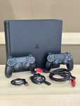 PS4 Slim Black 1 Tb + 2 джойстика + кабеля