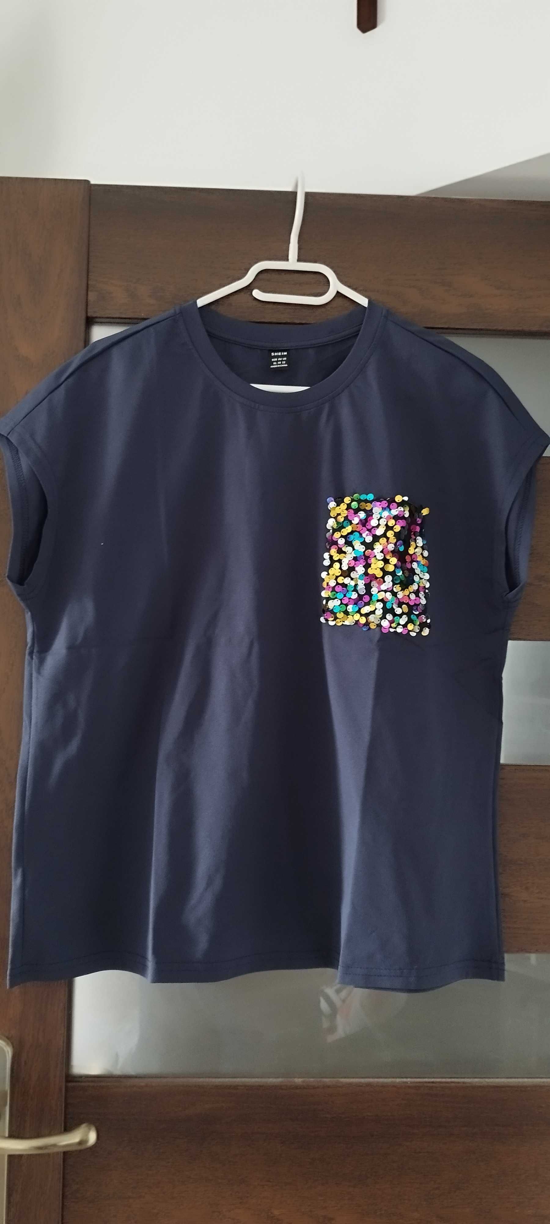 T-shirt cekiny Shein XL
