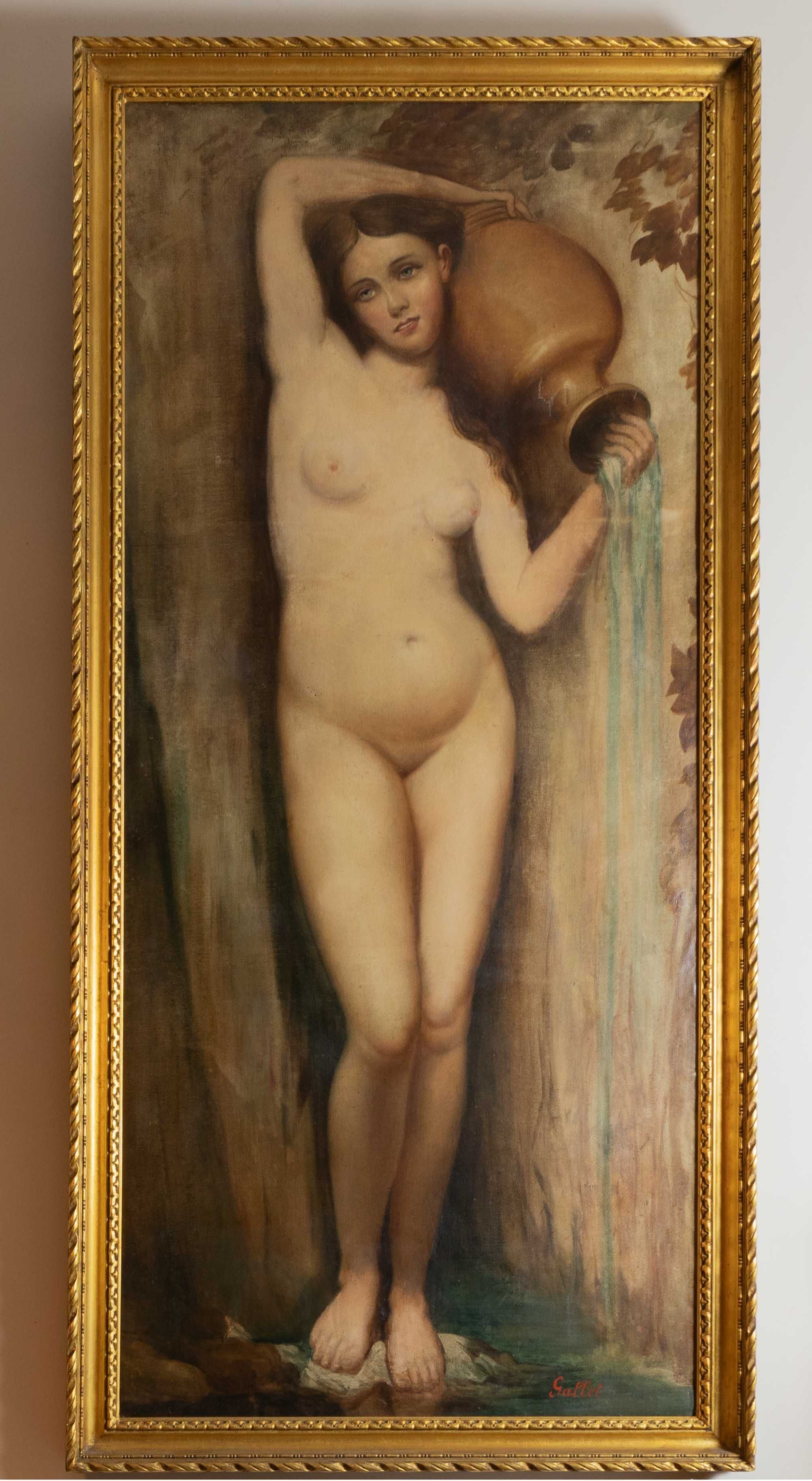 Pintura de mulher Louis Jacques Gallet | século XIX