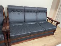 Conjunto de Sofa cama vintage 3 lugares + poltrona