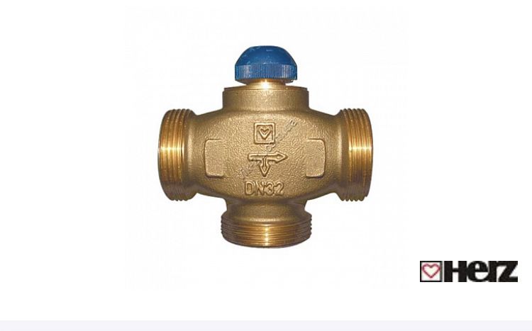 HERZ-CALIS-TS-RD DN32 Триходовий термостатичний клапан,
