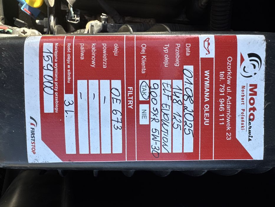 Peugeot 207 1.4 ben Oryginalny Przebieg Klima