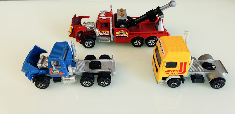 Majorette - zestaw 3 ciężarówek w skali jak Matchbox SuperKings