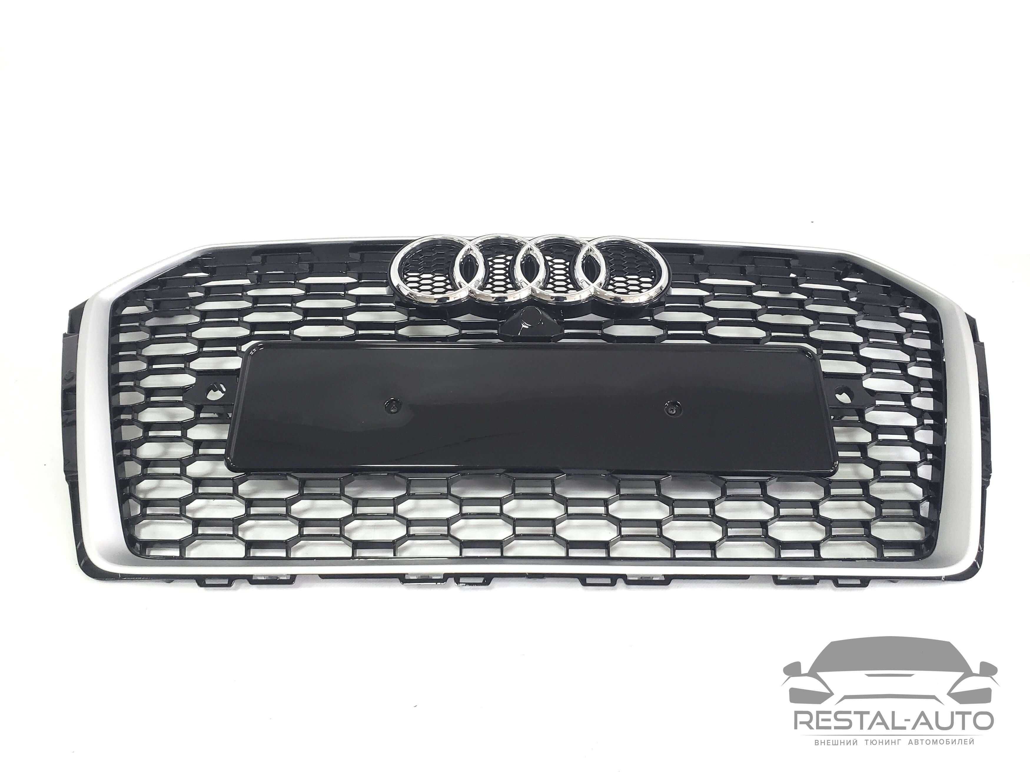 Решетка радиатора в стиле RS на Audi A4 B9 2015-2019 год