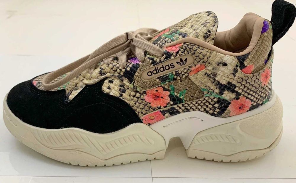Adidas Originals Supercourt RX FV1180  KWIATY,  zwierzęcy print  SKÓRA