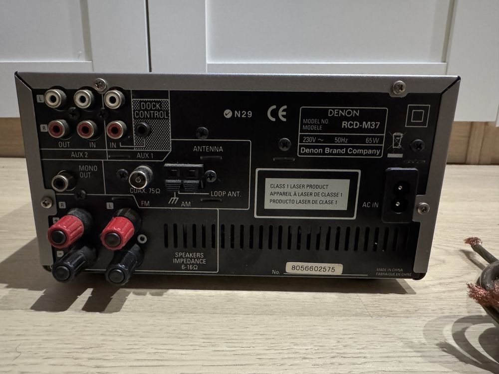Denon RCD-M37, SC-M37 Amplituner Stereo Wieża Zestaw