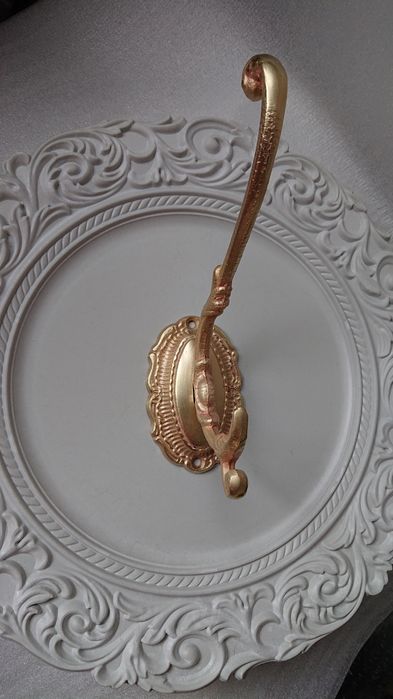 Латунний/бронзовий гачок. Вішак, кріплення для меблів.