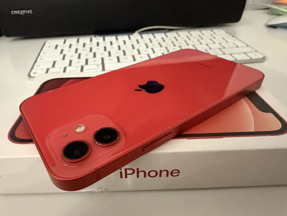 iPhone 12 64gb Red Idealny Bateria 100%