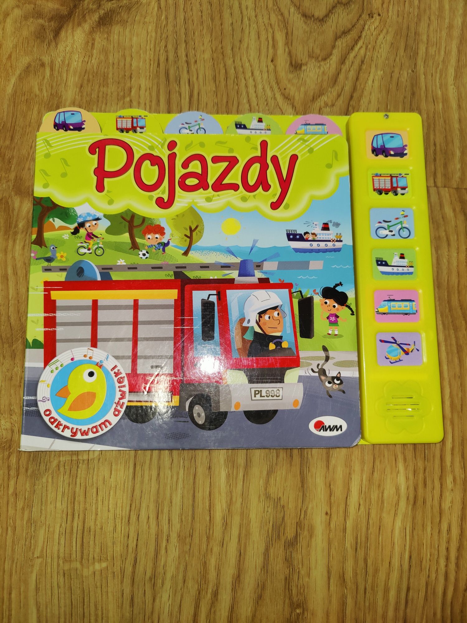 Książka dźwiękowa Pojazdy