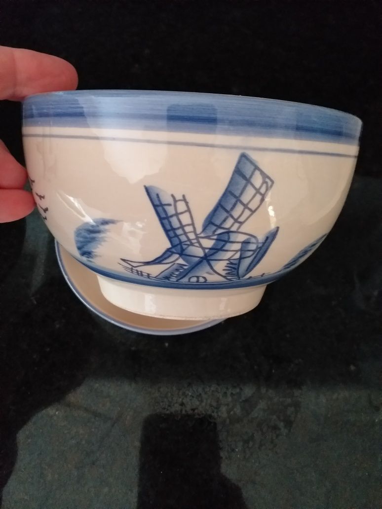 Vasos cerâmica com prato 14 x 9 cm