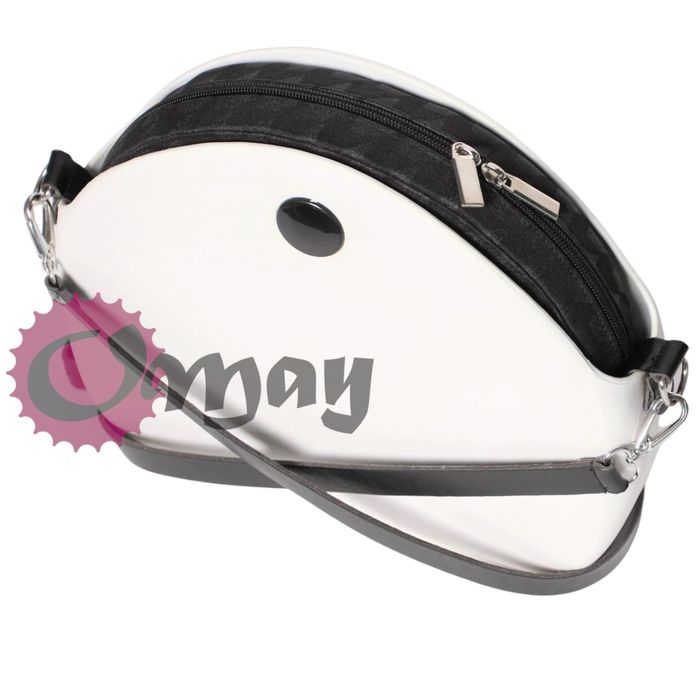 organizer OBAG MOON LIGHT czarna pepitka z połyskiem wkład OMAY