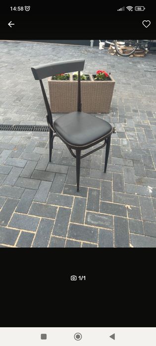 Krzesło ogrodowe stalowe