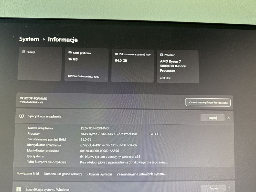 Komputer gamingowy / do streamingu