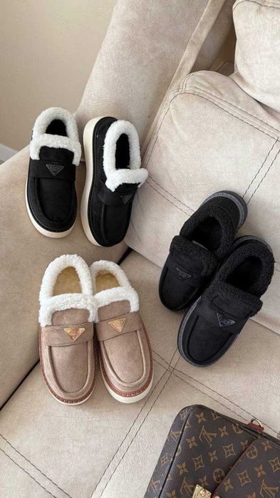 Жіночі теплі уггі з хутром (36-41) зимові тапочки, взуття жіноче UGG