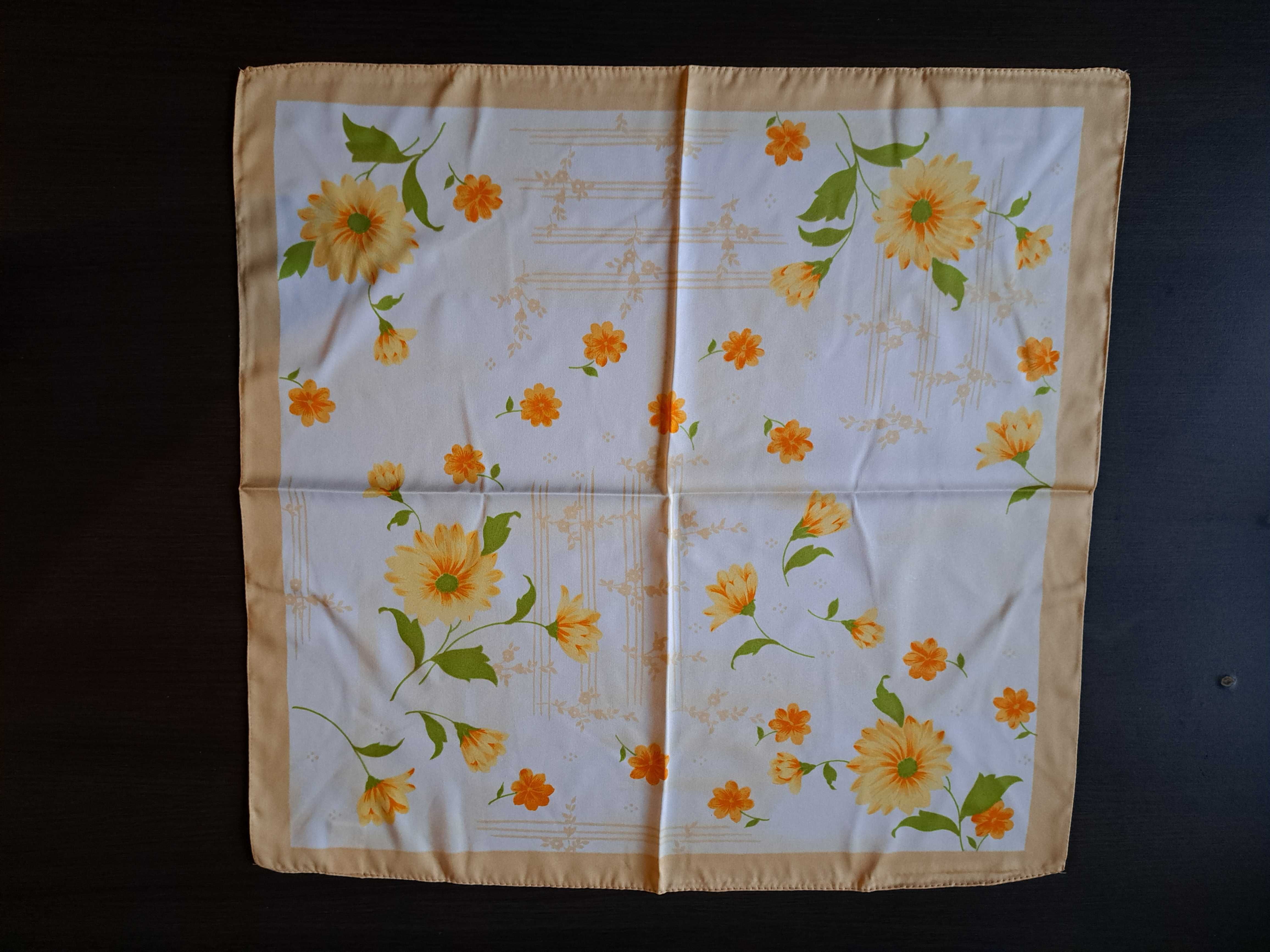 Apaszki Chusty Apaszka Chusta 53x51 cm serwetka bieżnik