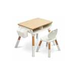 Caretero Lara Stolik Dziecięcy Z Krzesełkiem Wood Organizer NOWE