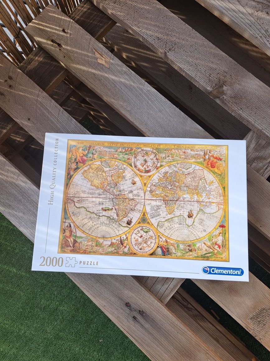 Puzzle 2000 Mapa światu