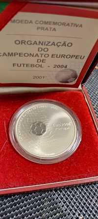 Moeda 1000 prata. Proof Euro 2004