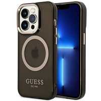 Guess Etui na iPhone 14 Pro Max 6,7" - Czarny Hard Case z MagSafe