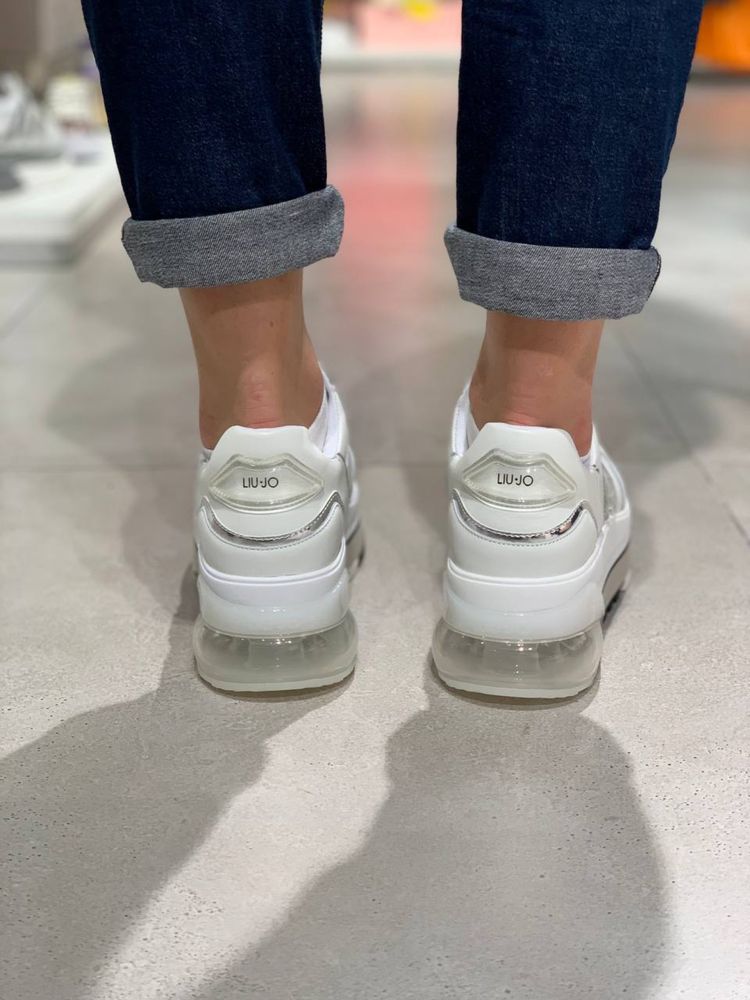 Белые кроссовки кеды на платформе Liu Jo лиц Джо  39