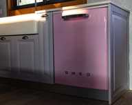 Máquina de lavar louça  Smeg  Rosa