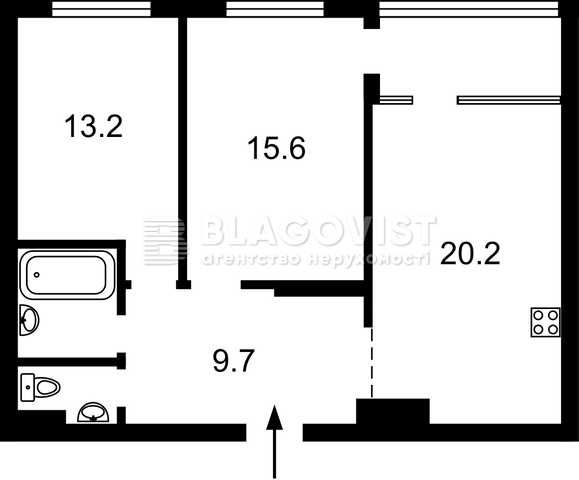 Сверстюка 6, ЖК Галактика, 2 кім. квартира з якісним ремонтом