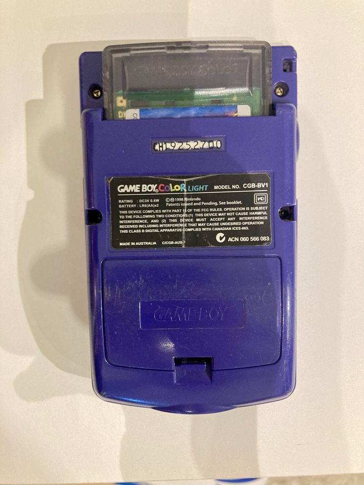 Game Boy Color Mod Retroiluminado + Ecrã Original + Jogo 102 Dálmatas