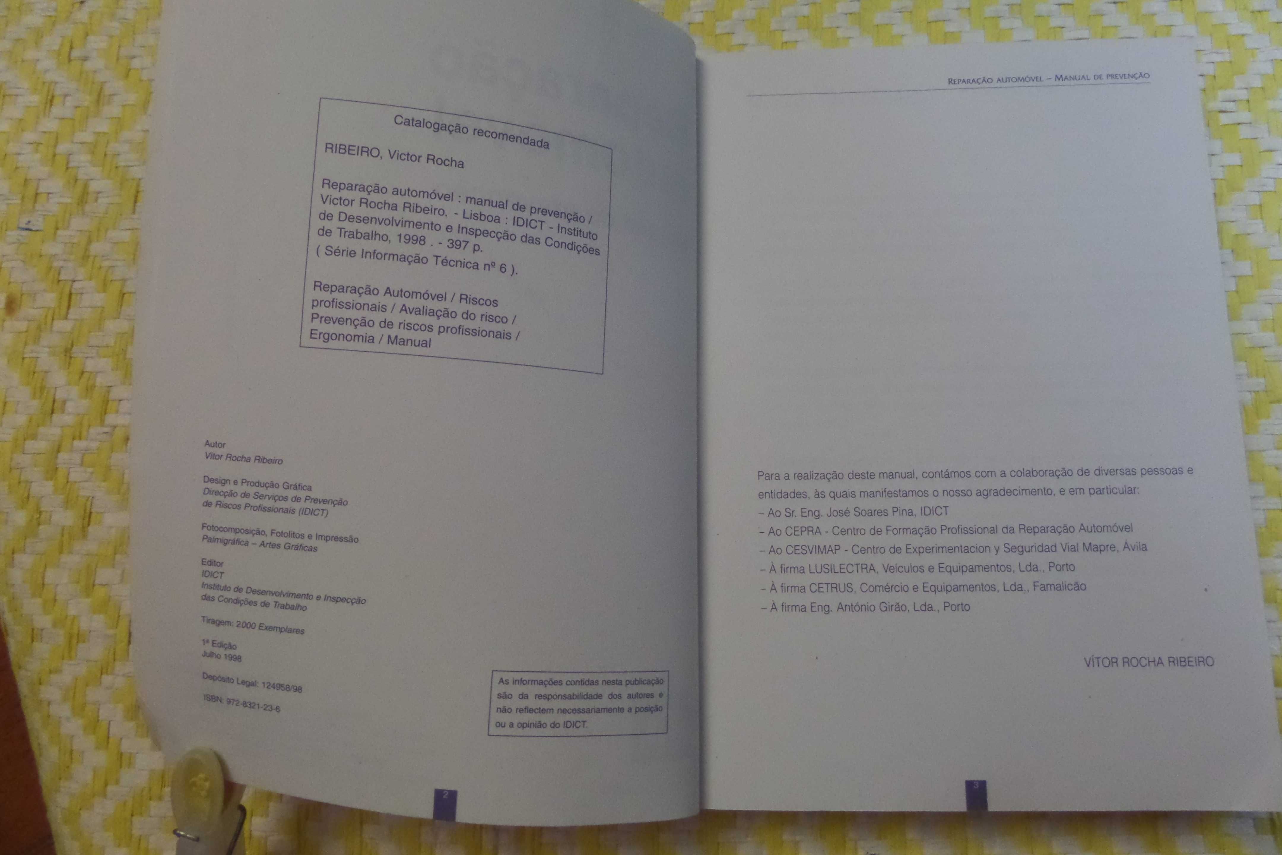 REPARAÇÃO AUTOMÓVEl Manual da prevenção – 
Vitor Rocha Ribeiro