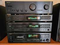 Wieża ONKYO 4 Segementy Wzmacniacz Tuner Odtwarzacz CD Kaseta PREMIUM!