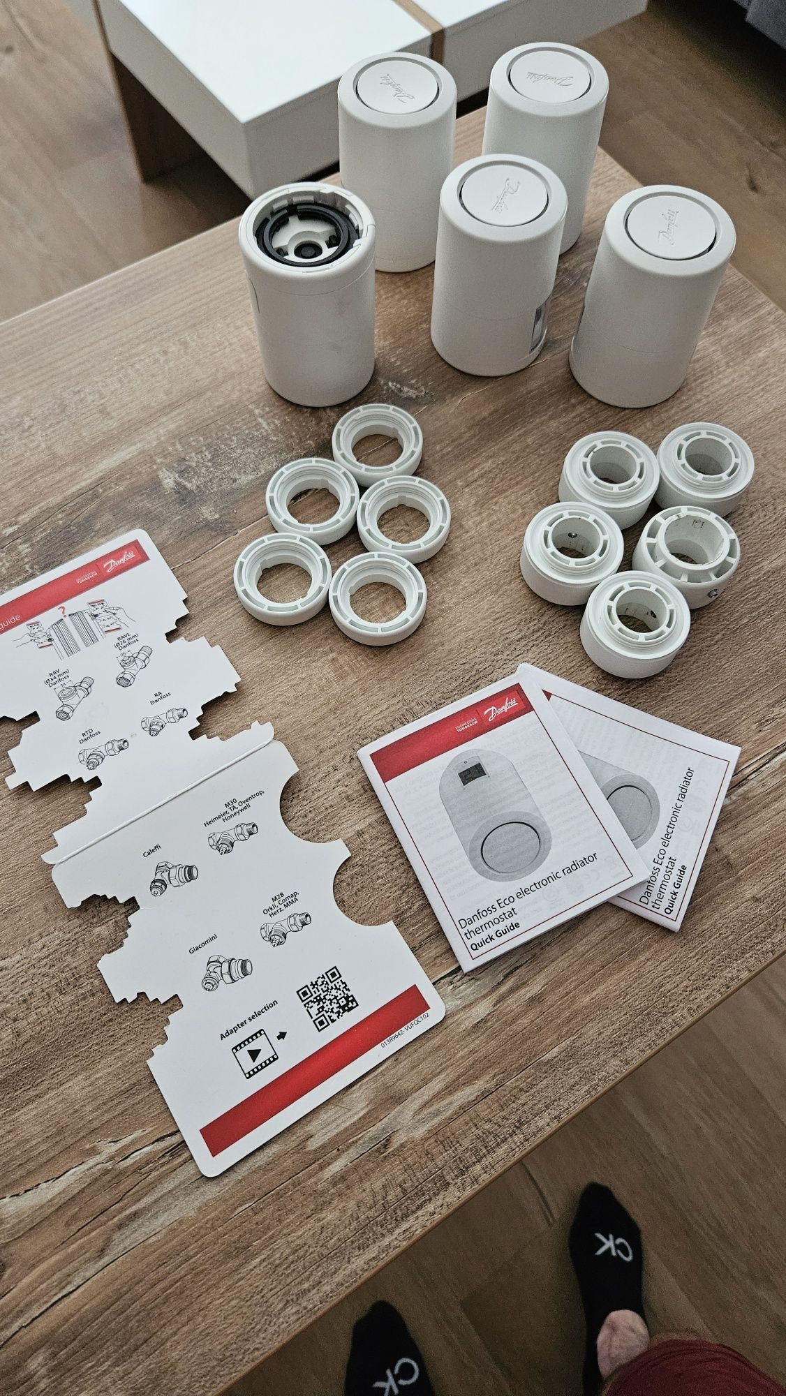 Głowice danfoss living Eco  BLUETOOTH 5 szt