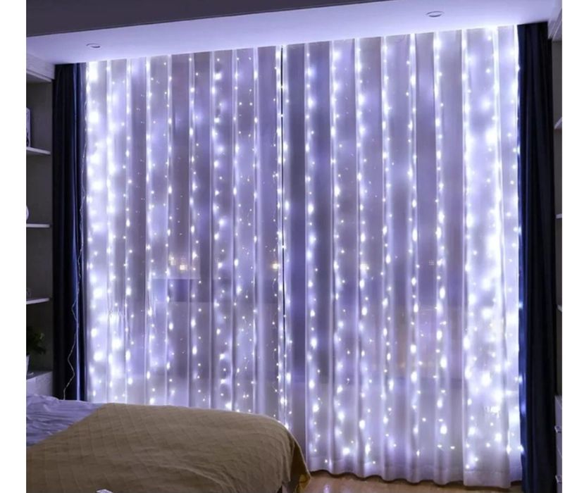Гіірлянда штора 3×3 холодне світло